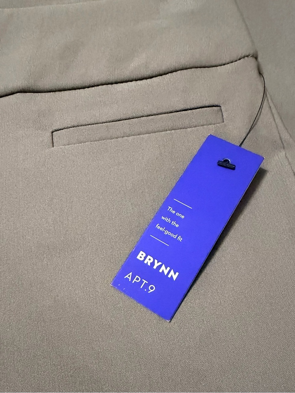 Apt. 9 Straight-Leg Pants in Light Taupe